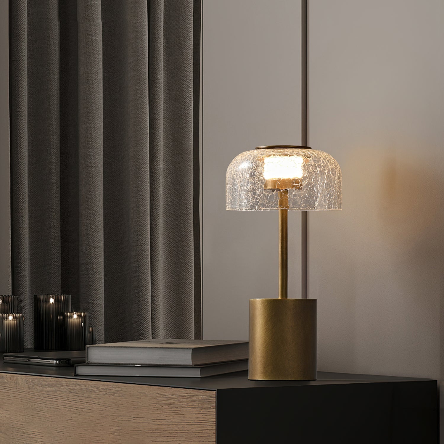 Crackle Built-in Battery Table Lamp