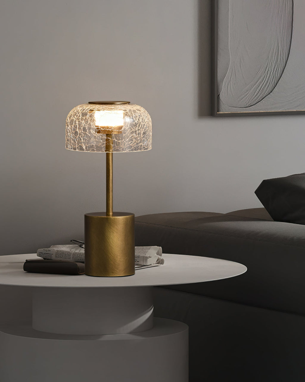 Crackle Built-in Battery Table Lamp