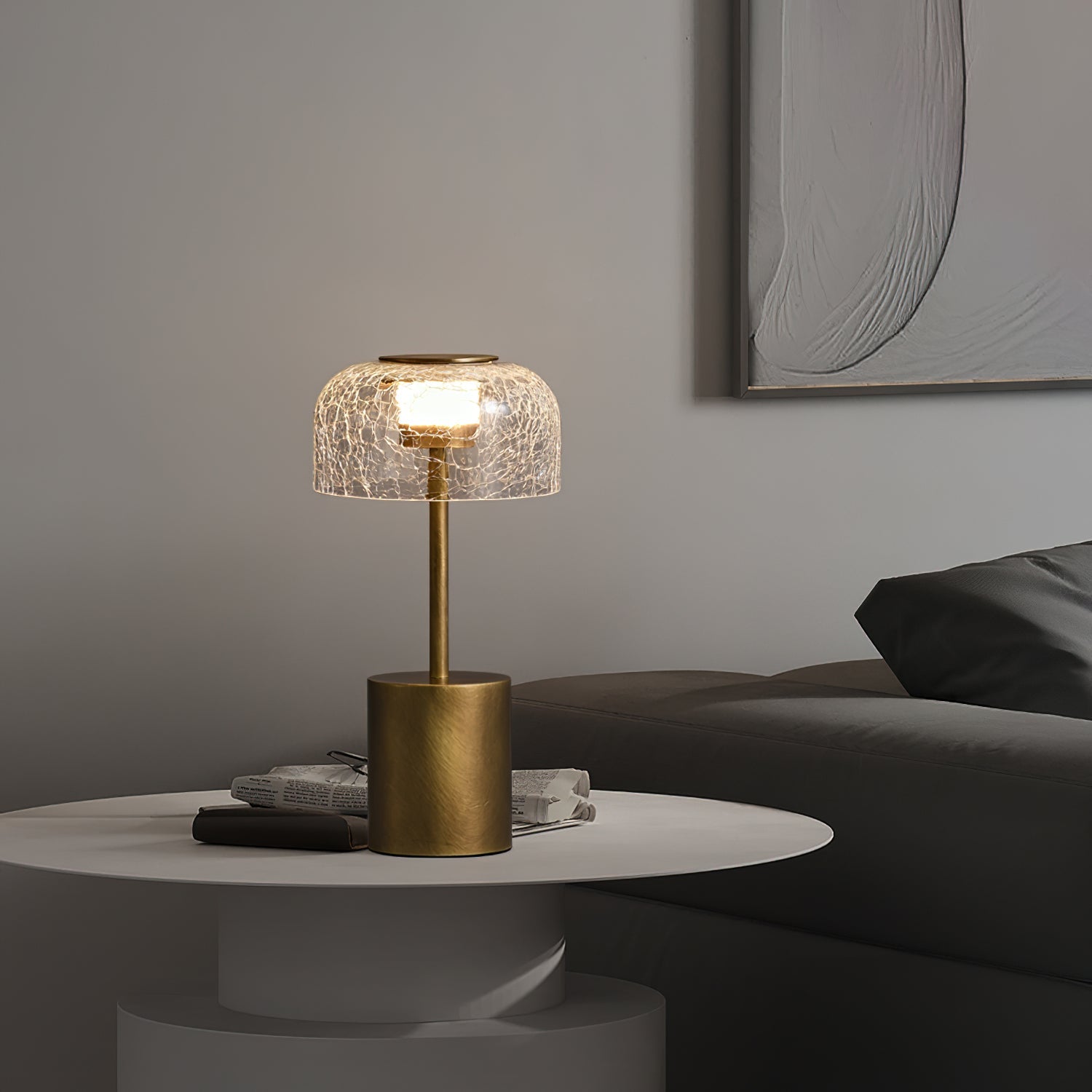 Crackle Built-in Battery Table Lamp