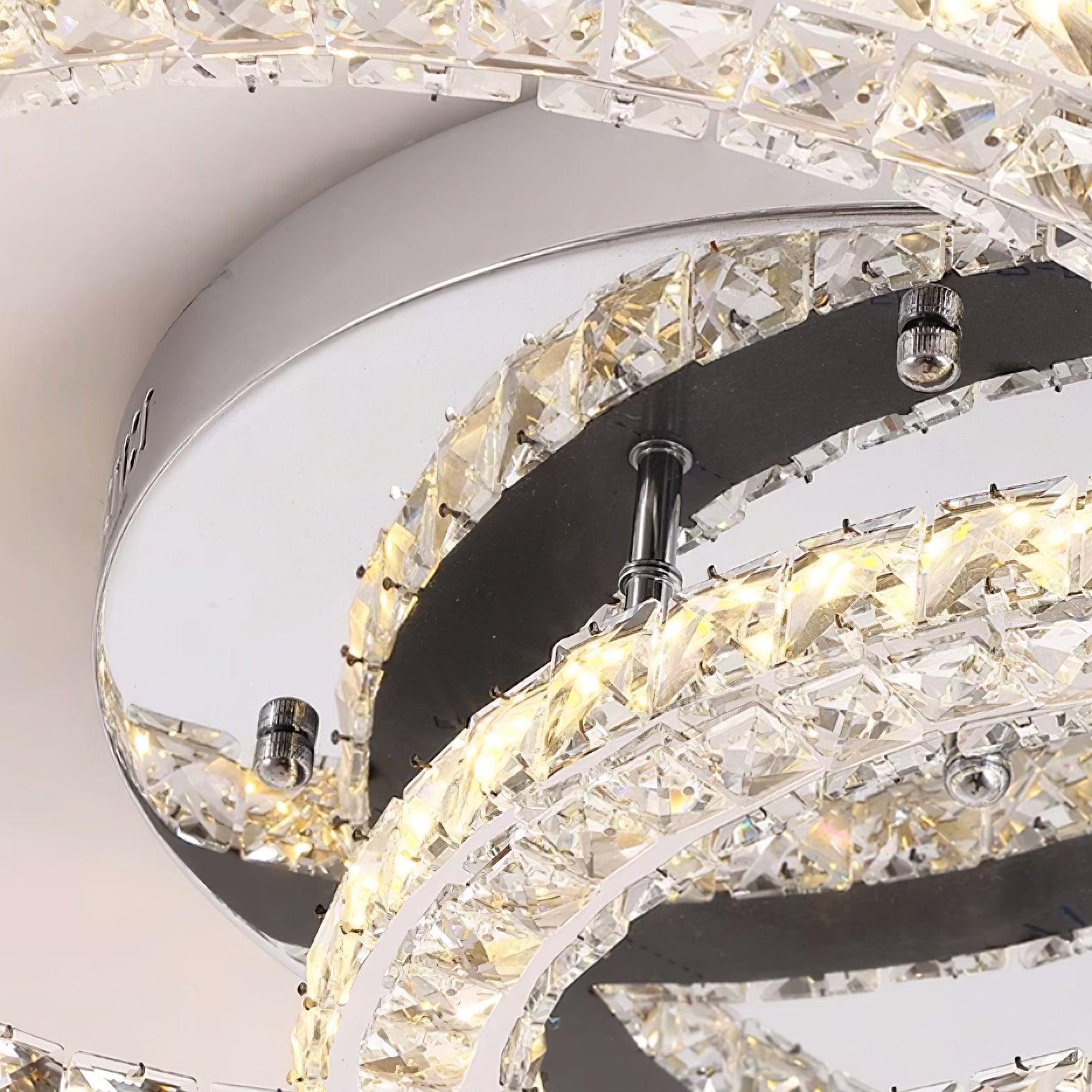 Kristy Crystal Ceiling Light  Double C