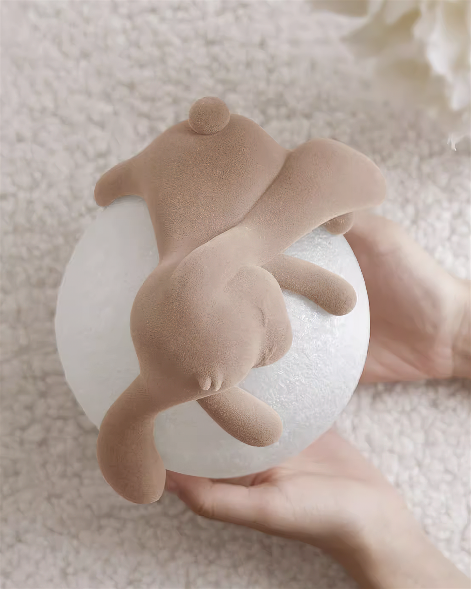 Resin Series-Cute Rabbit Table Lamp