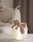 Resin Series-Cute Rabbit Table Lamp
