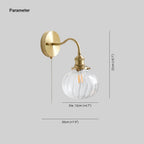 June Vintage Glass Wall Sconce