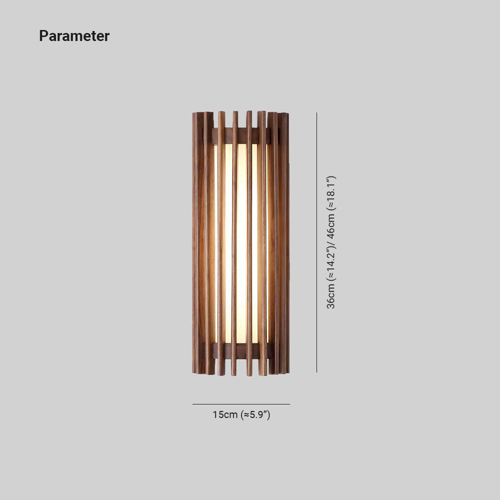 Neyra Walnut Indoor Wall Lamp