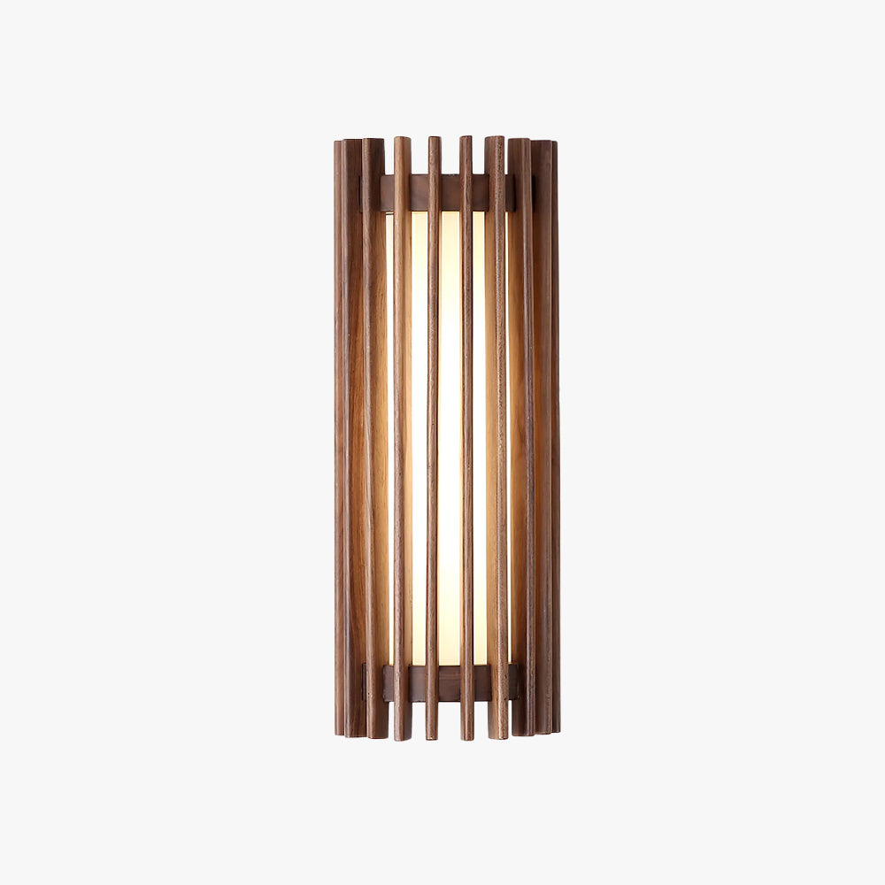 Neyra Wall Lamp for Indoor Use Made of Walnut