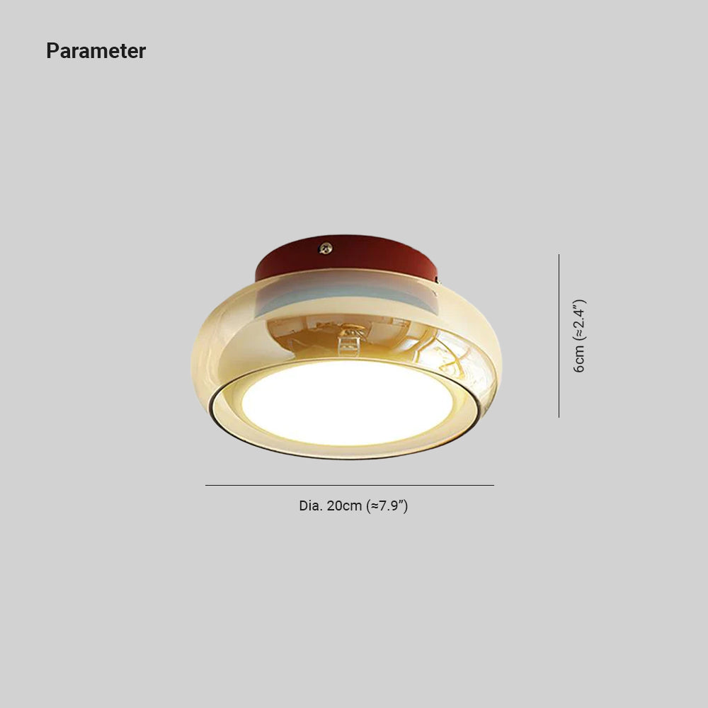 June Industrial Glass Ceiling Light