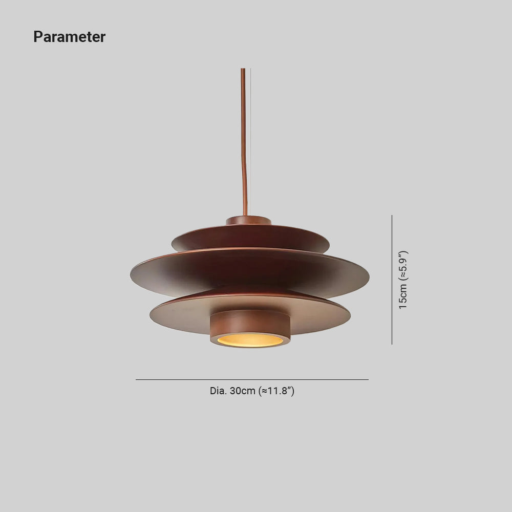 Axis Walnut Suspension Mid-Century