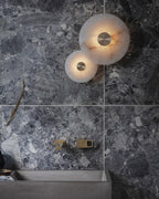 Selina Minimalist Alabaster Ceiling Light