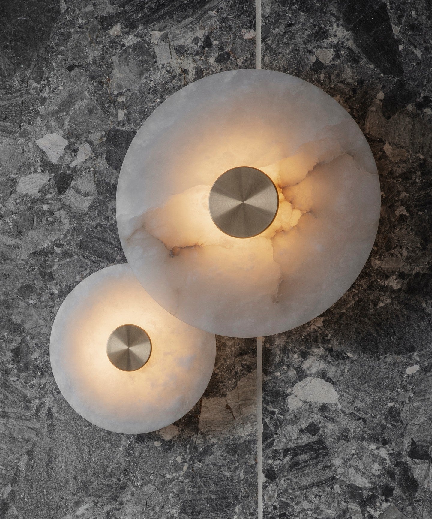 Selina Minimalist Alabaster Ceiling Light