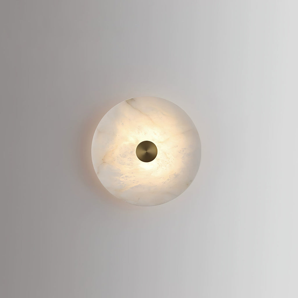 Selina Minimalist Alabaster Ceiling Light