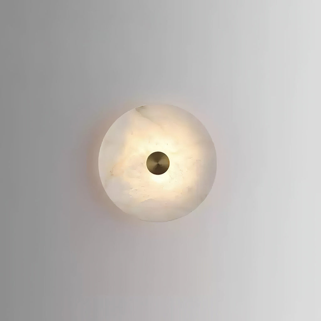 Selina Minimalist Alabaster Ceiling Light