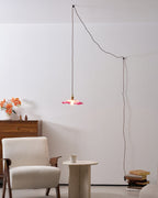 Flower Glass Plug In Pendant Lamp