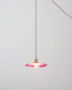 Flower Glass Plug In Pendant Lamp