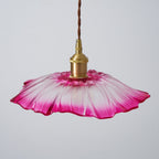 Flower Glass Plug In Pendant Lamp