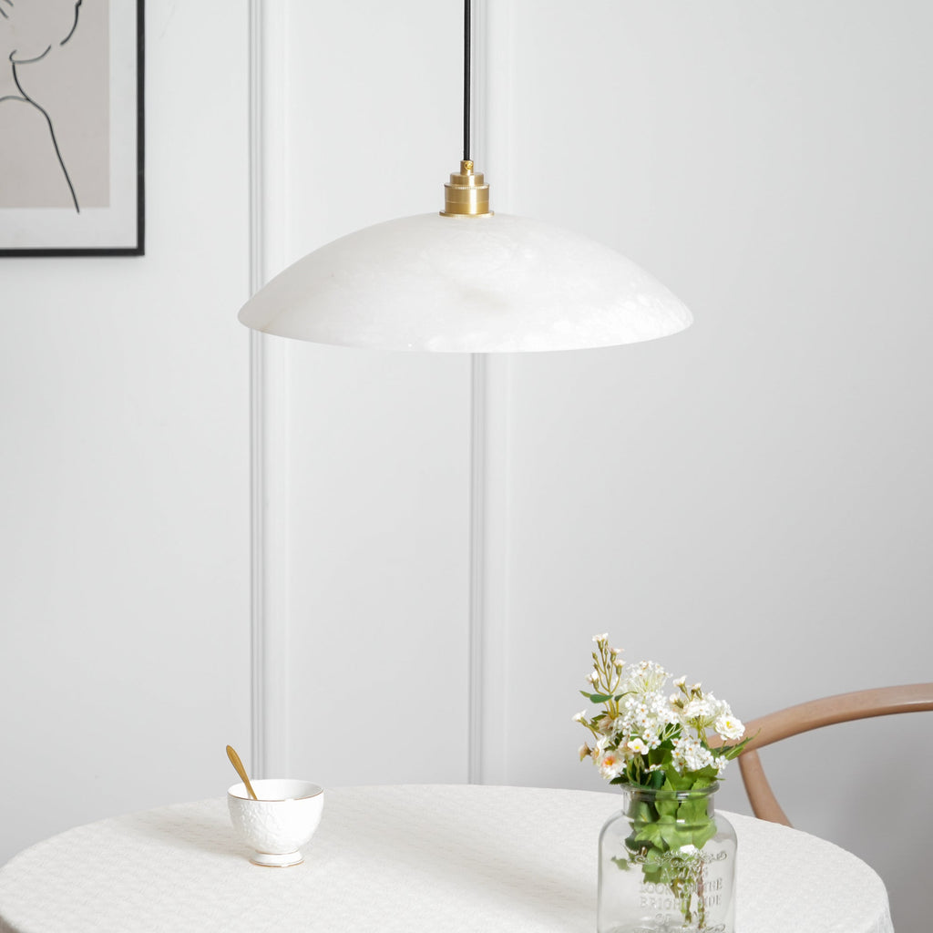 Dome Alabaster Pendant Light