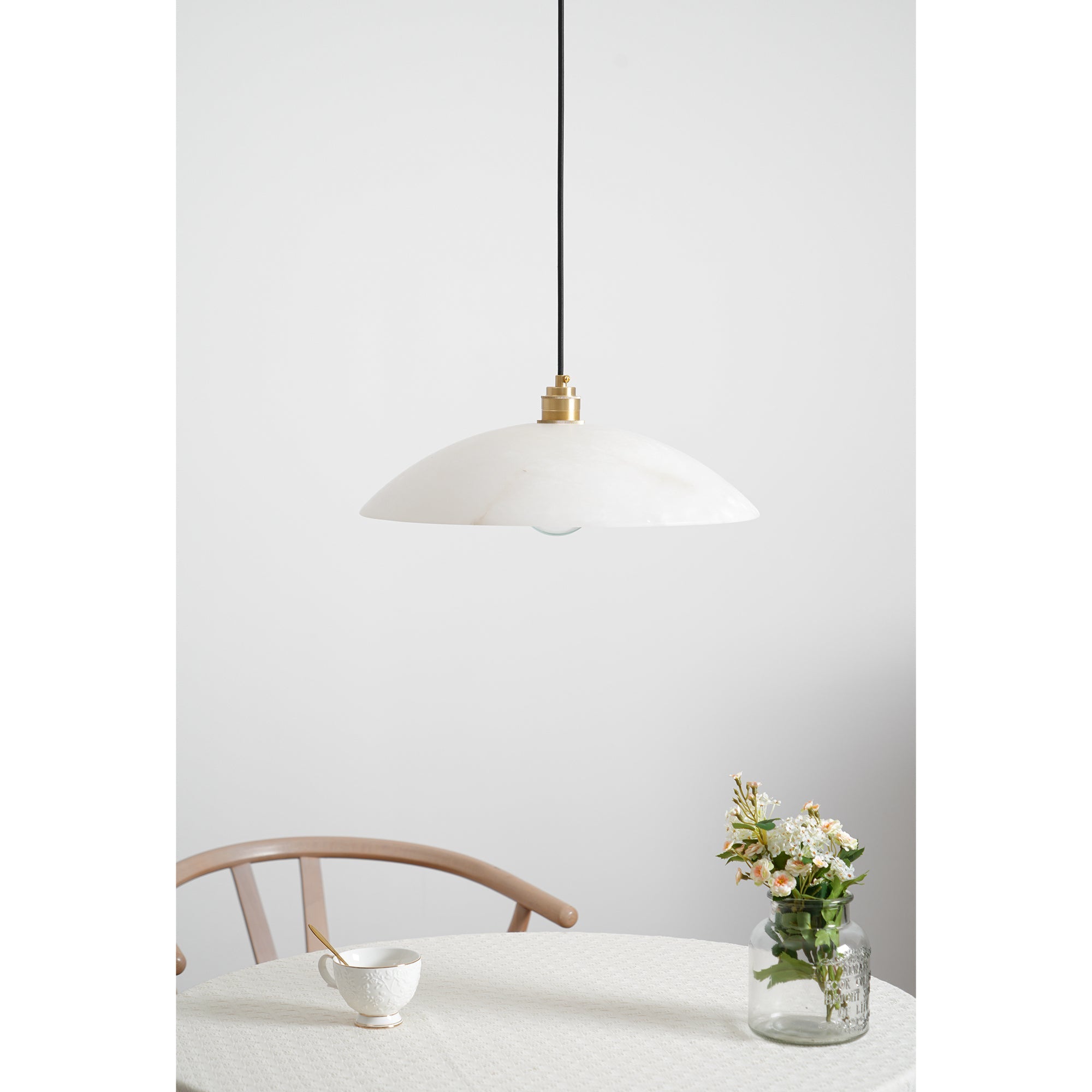 Dome Alabaster Pendant Light