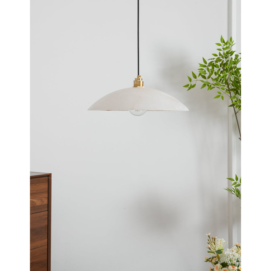 Dome Alabaster Pendant Light