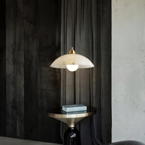 Dome Alabaster Pendant Light