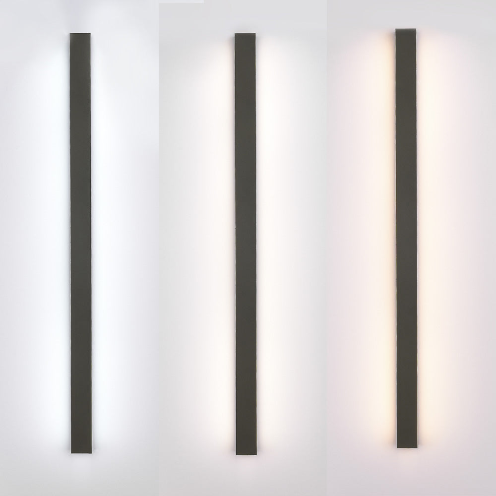 Ray Modern Linear Outdoor Wall Light Metal Acrylic Garden Hall