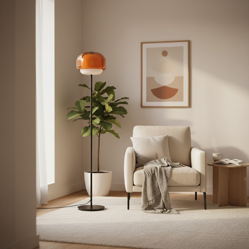 Ellis Modern Colorful Glass Floor Lamp