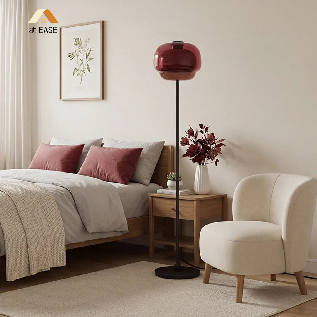 Ellis Modern Colorful Glass Floor Lamp