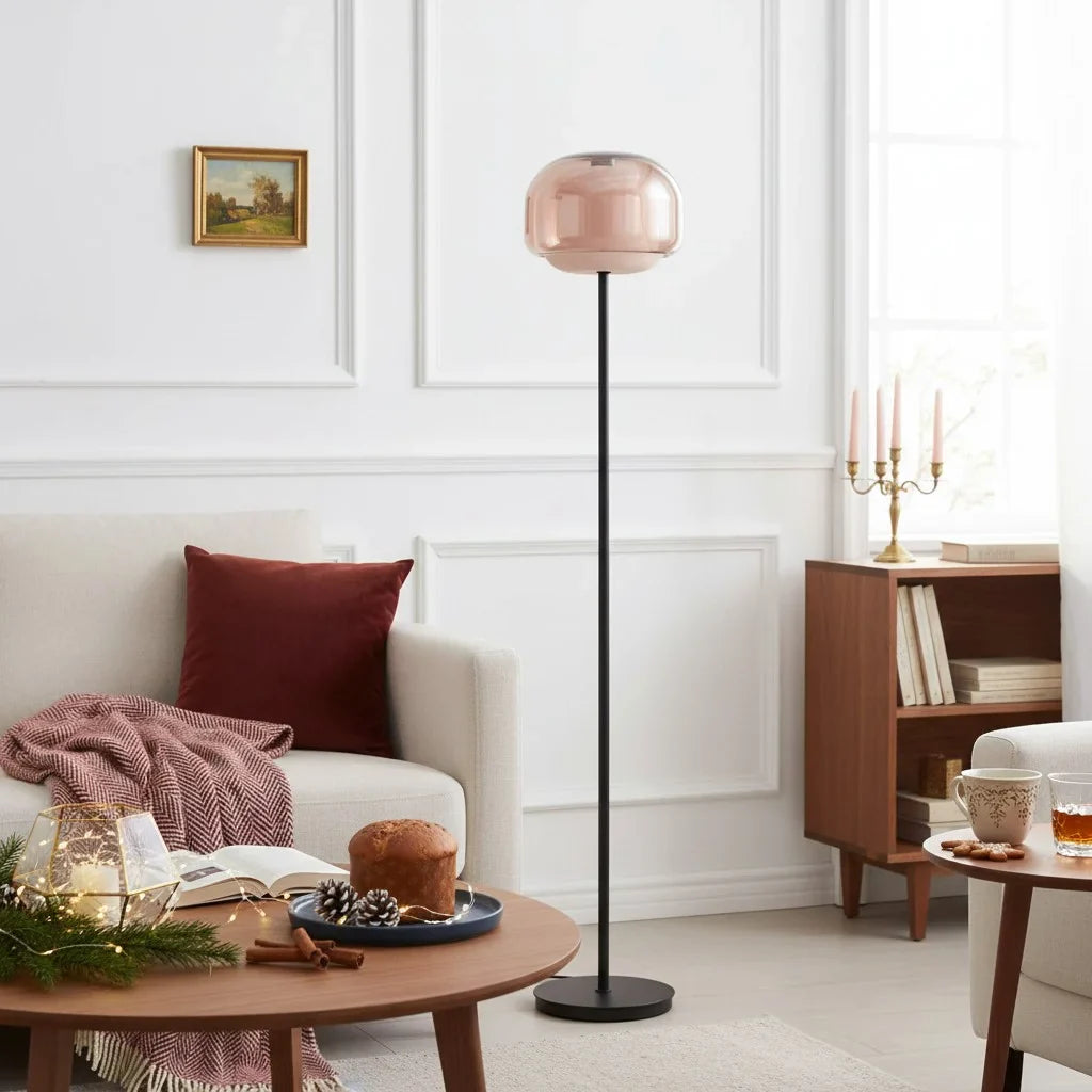 Ellis Modern Colorful Glass Floor Lamp