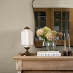 Sif Eloise Vintage Opal Glass Table Lamp