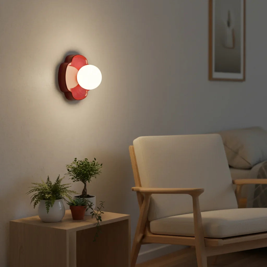 Elowen Modern Resin Orb Wall Lamp