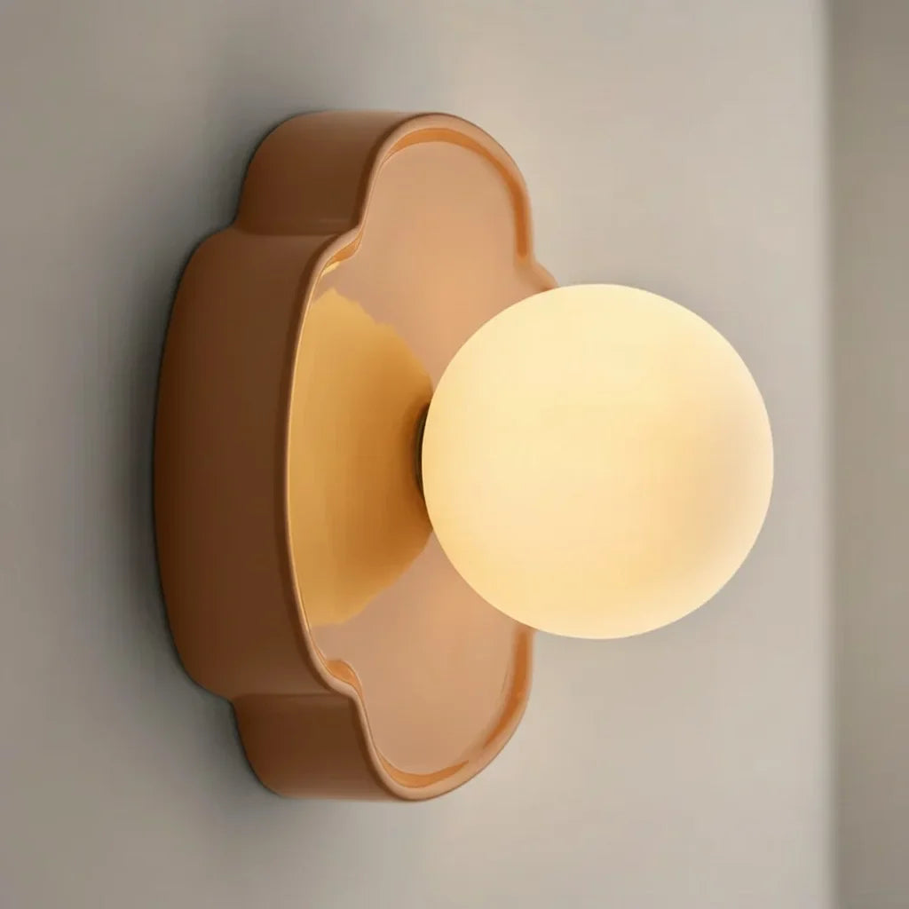 Elowen Modern Resin Orb Wall Lamp
