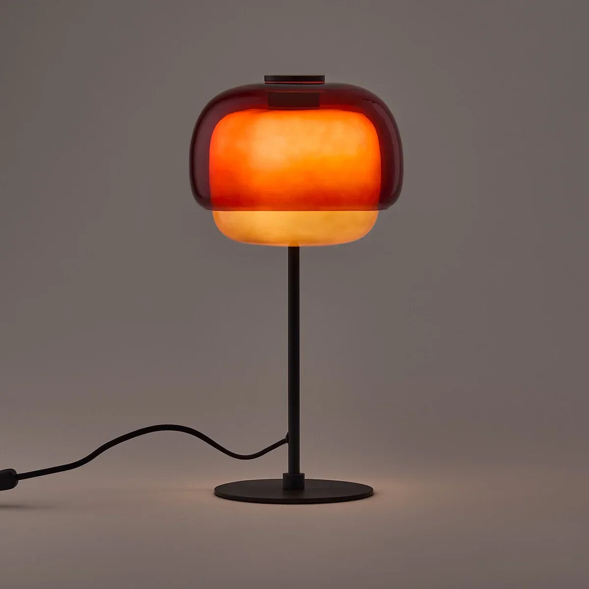 Elvrynor Nordic Colorful Glass Table Lamp