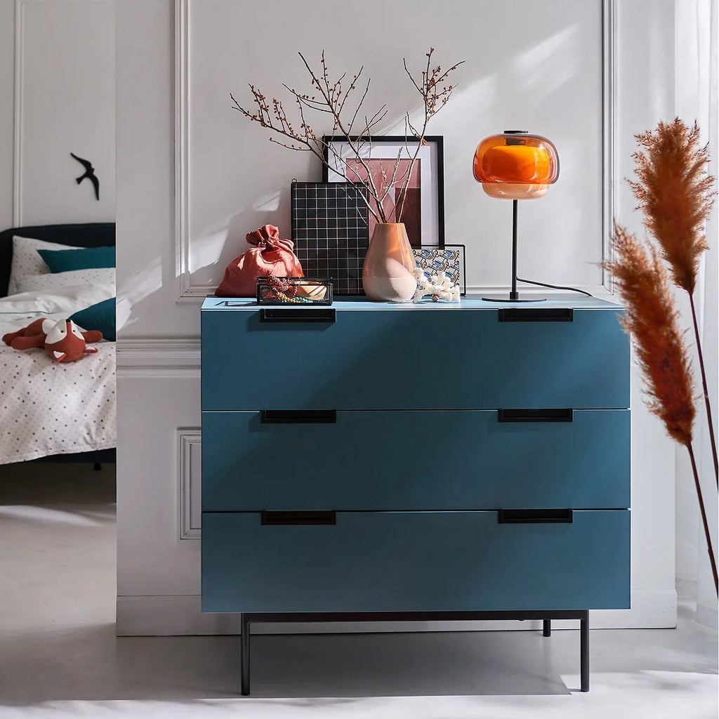 Elvrynor Nordic Colorful Glass Table Lamp