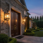 European Style Garden Brass Wall Lamp