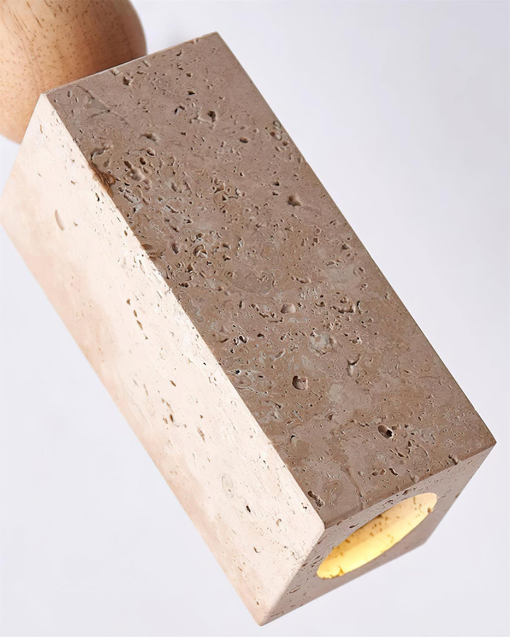 Geometric Suspension Wood Travertine Minimalist Nordic Hanging