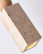 Geometric Suspension Wood Travertine Minimalist Nordic Hanging