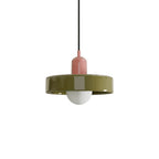 Finan Morandi Glass Disc Orb Pendant Lamp