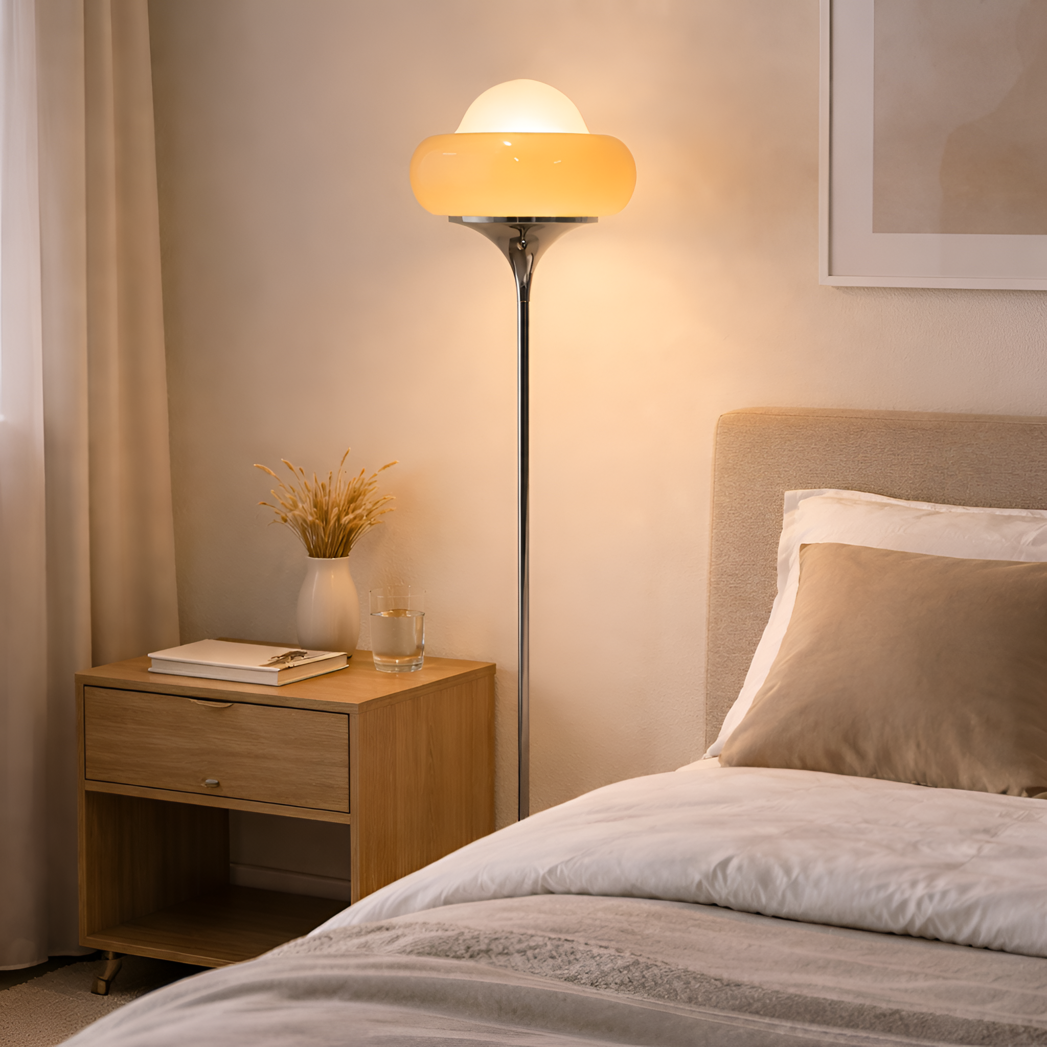Flaminia - Vintage Egg Tart Floor Lamp