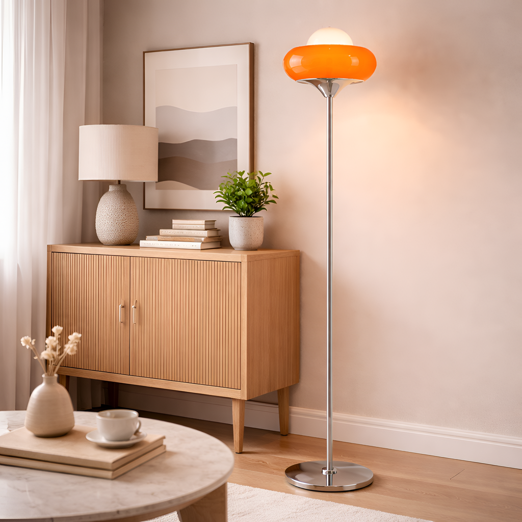 Flaminia - Vintage Egg Tart Floor Lamp