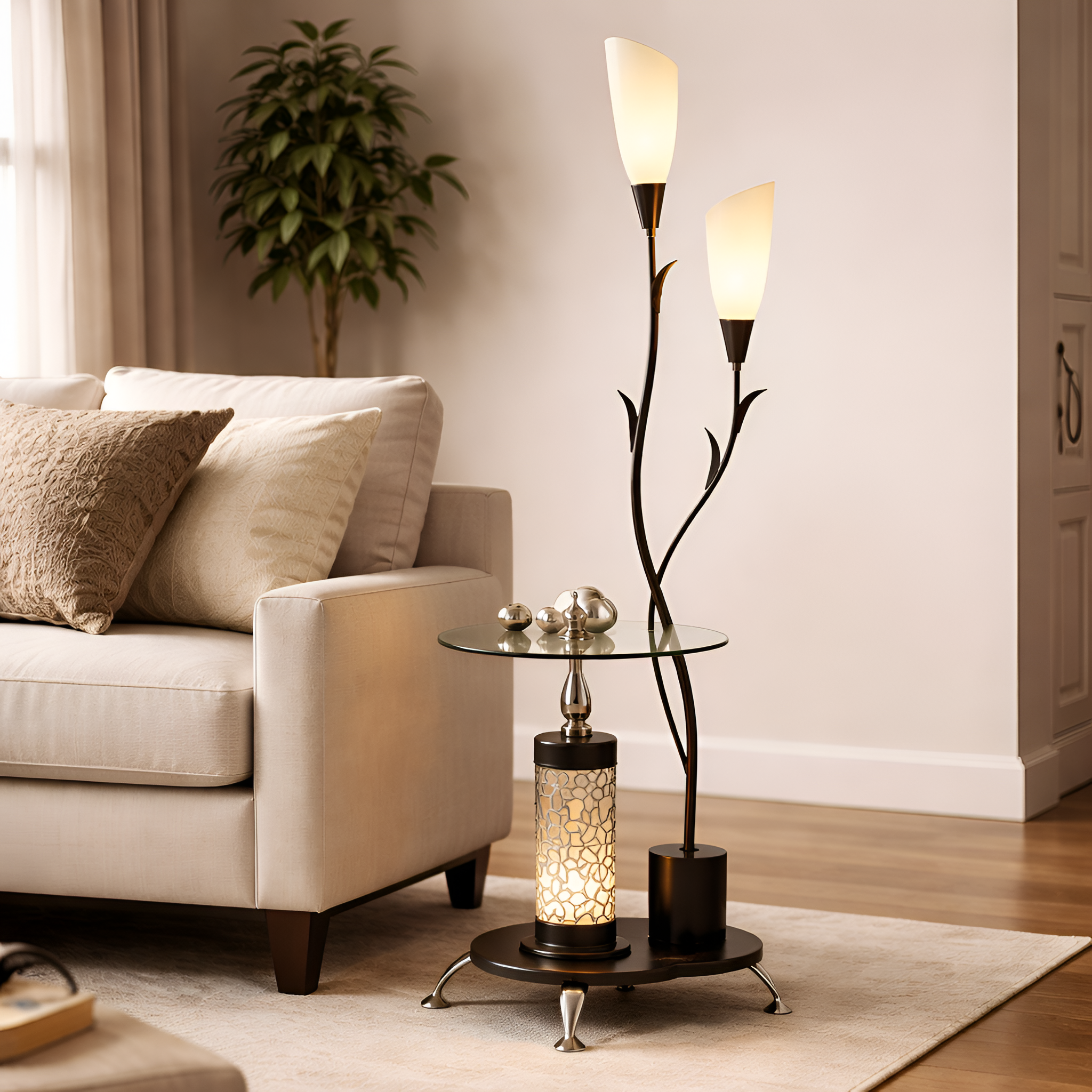 Darien - Nordic Modern LED Floor Lamp Flower Design