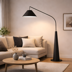 Caelum - Modern Minimalist Walnut Fishing Floor Lamp