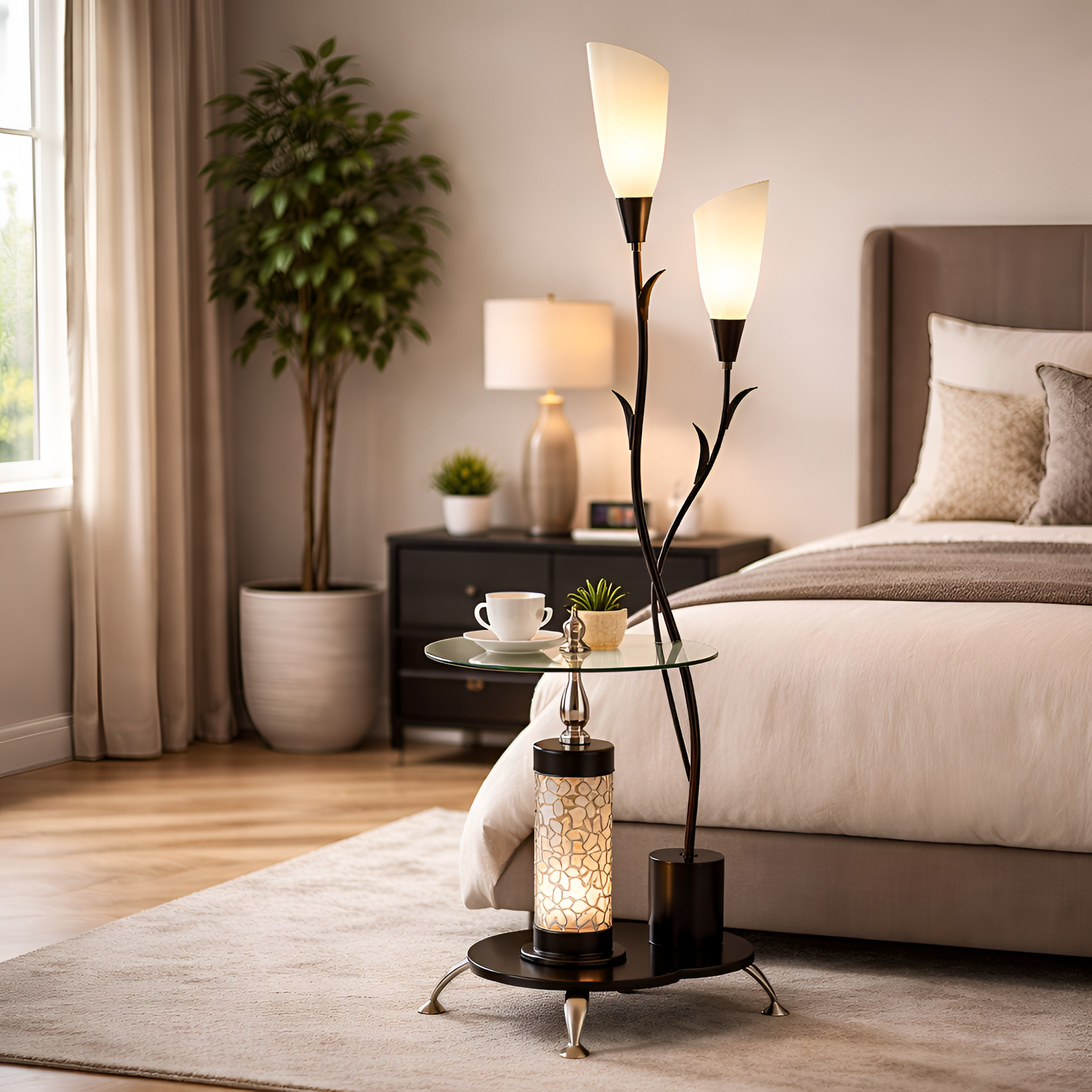 Darien - Nordic Modern LED Floor Lamp Flower Design