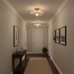 Flower Glass Ceiling Light