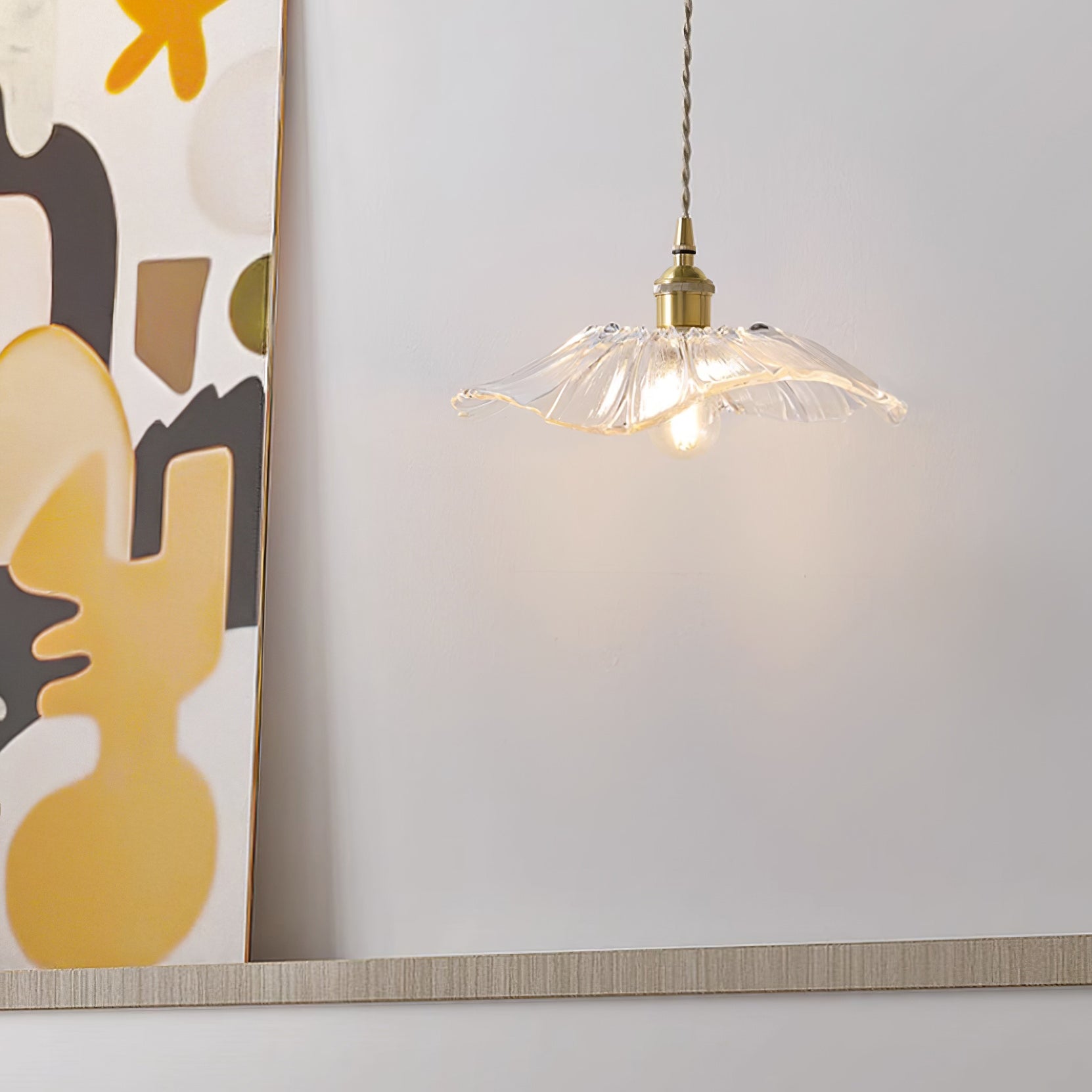 Calia Flower Glass Ceiling/Pendant Light