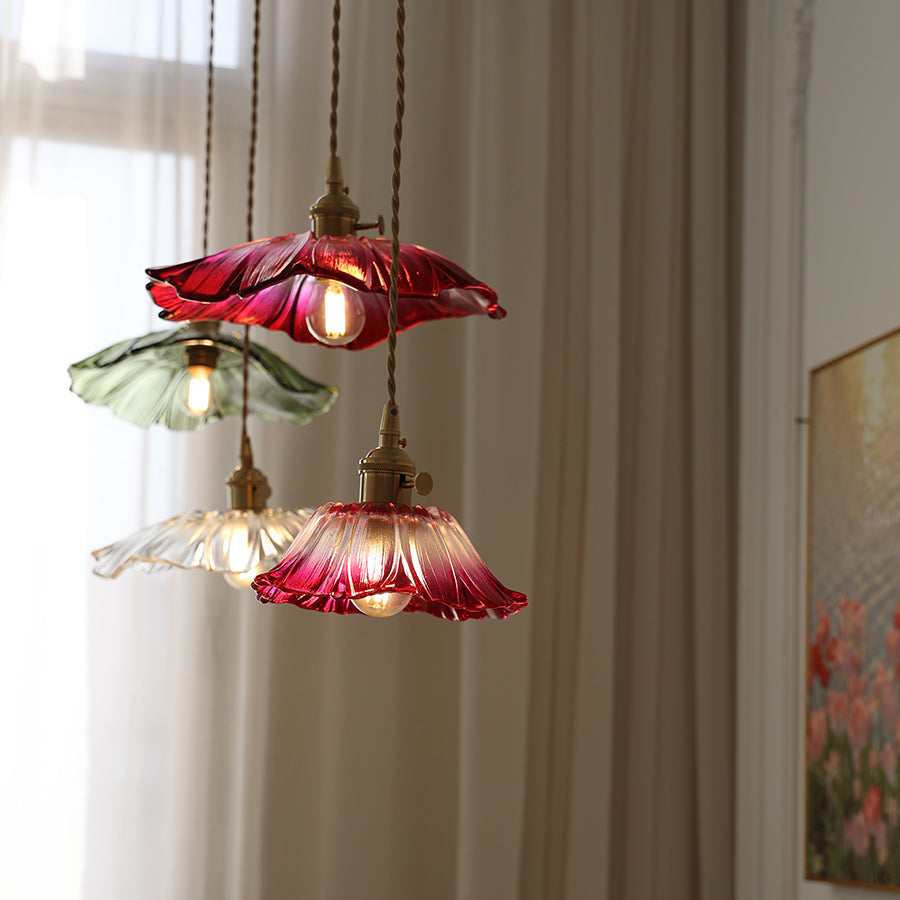 Calia Flower Glass Ceiling/Pendant Light
