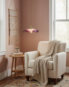 Flower Glass Plug In Pendant Lamp