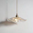 Flower Glass Plug In Pendant Lamp