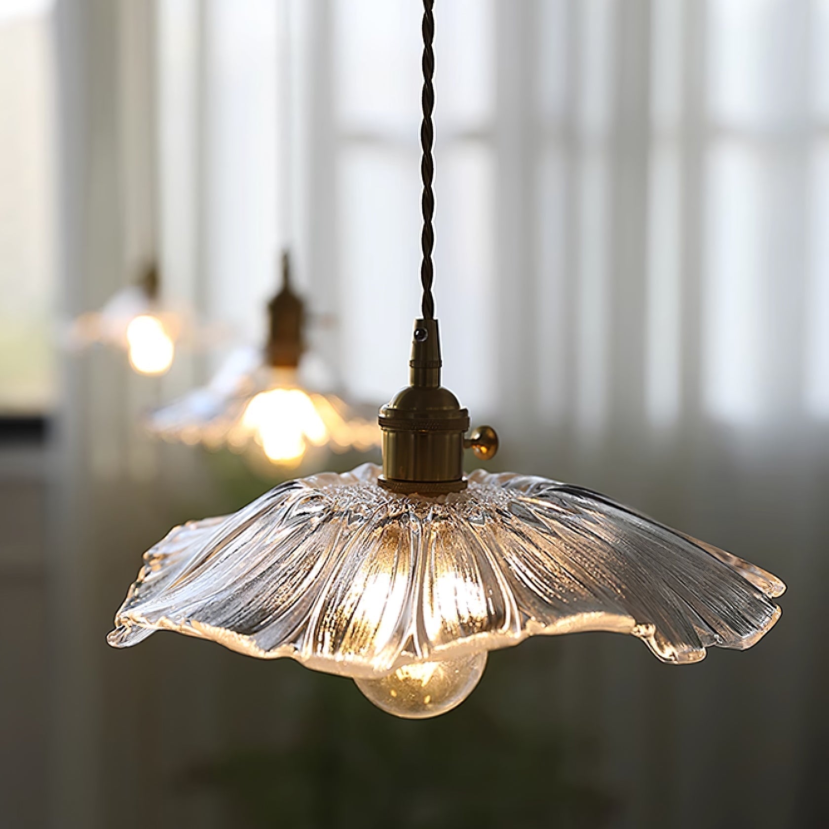 Calia Flower Glass Ceiling/Pendant Light