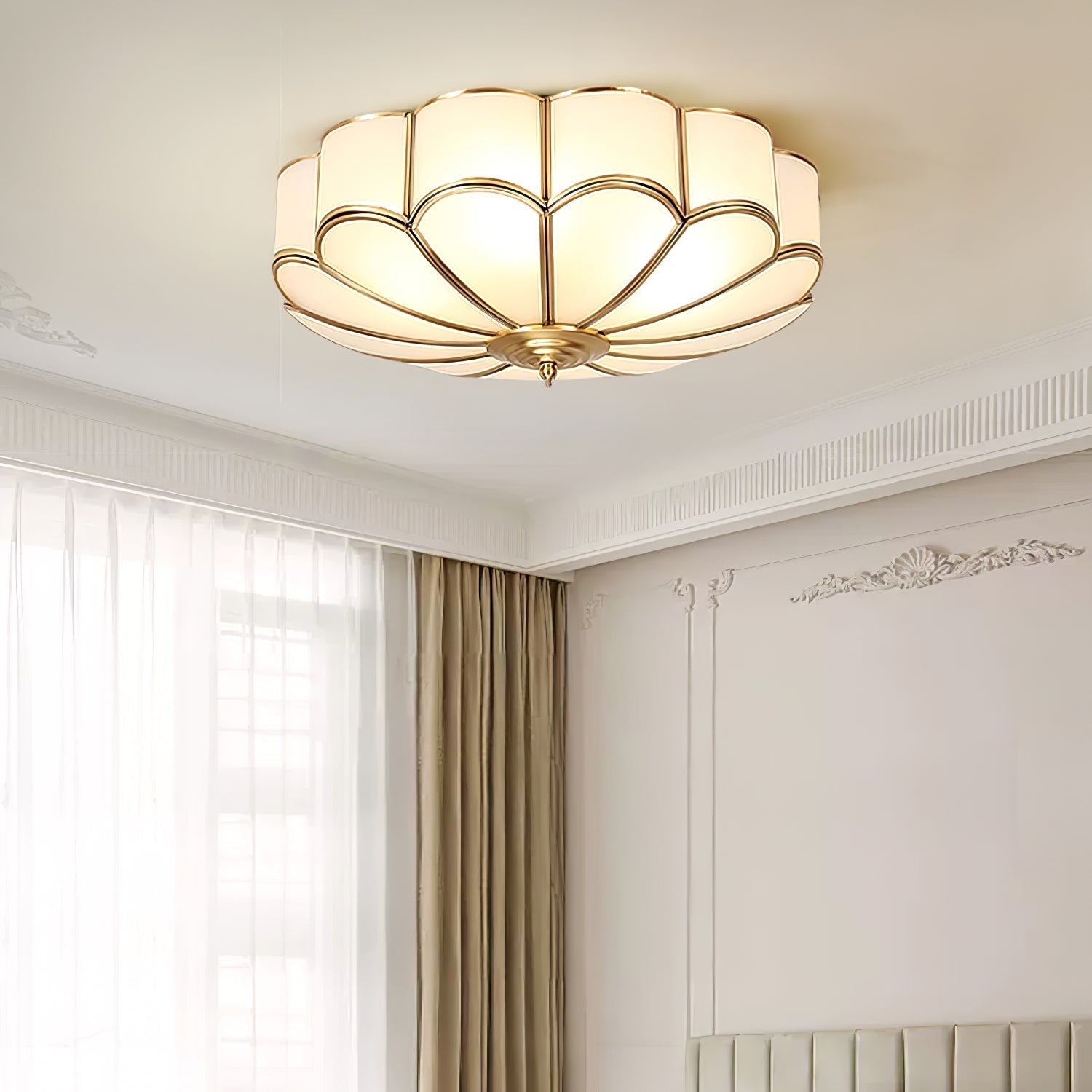 Ulira Floral Glass Ceiling Light