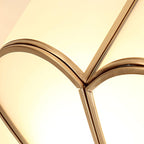 Ulira Ceiling Light Flower Shape Frosted Glass Brass
