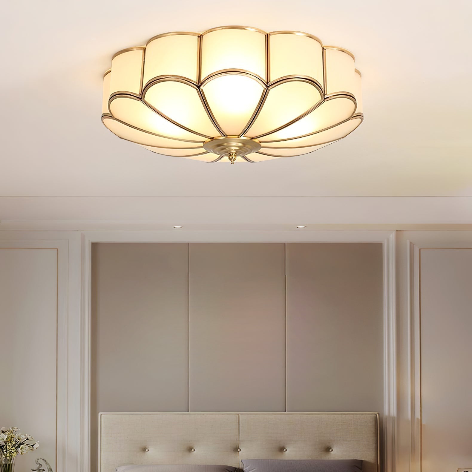 Ulira Floral Glass Ceiling Light