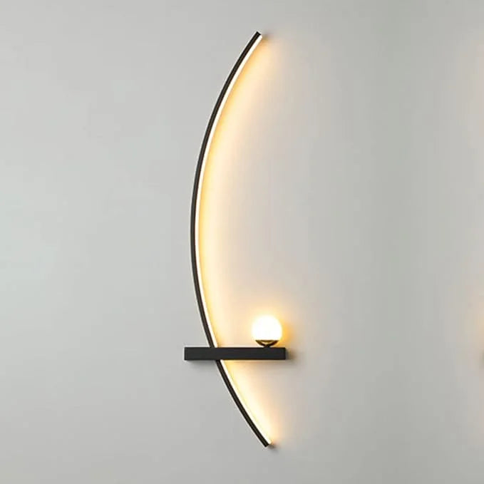 Forseti Minimalist Arc Linear LED Wall Light